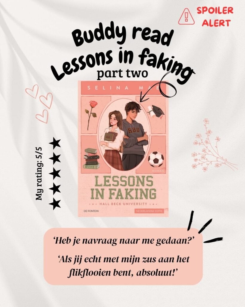 Buddy read Lessons in faking: part two