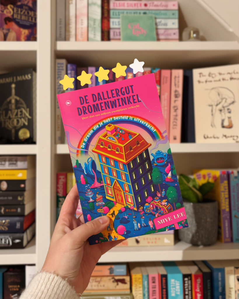 Het boek De dallergut dromenwinkel voor een boekenkast