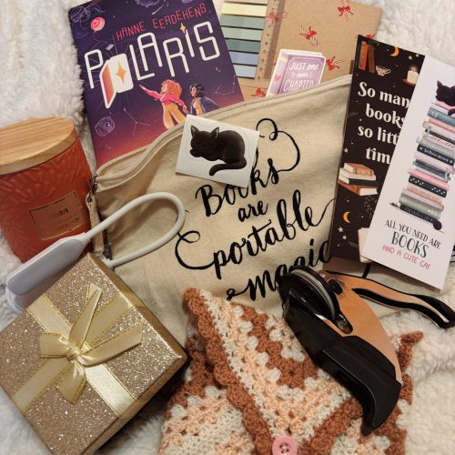 Een hoop bookish cadeautjes samen